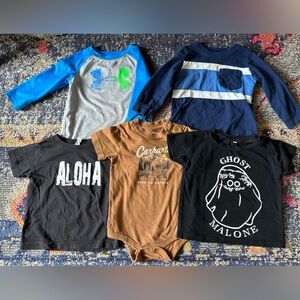 Lot t-shirts Ghost Malone Carhartt Aloha Under Armour 18m